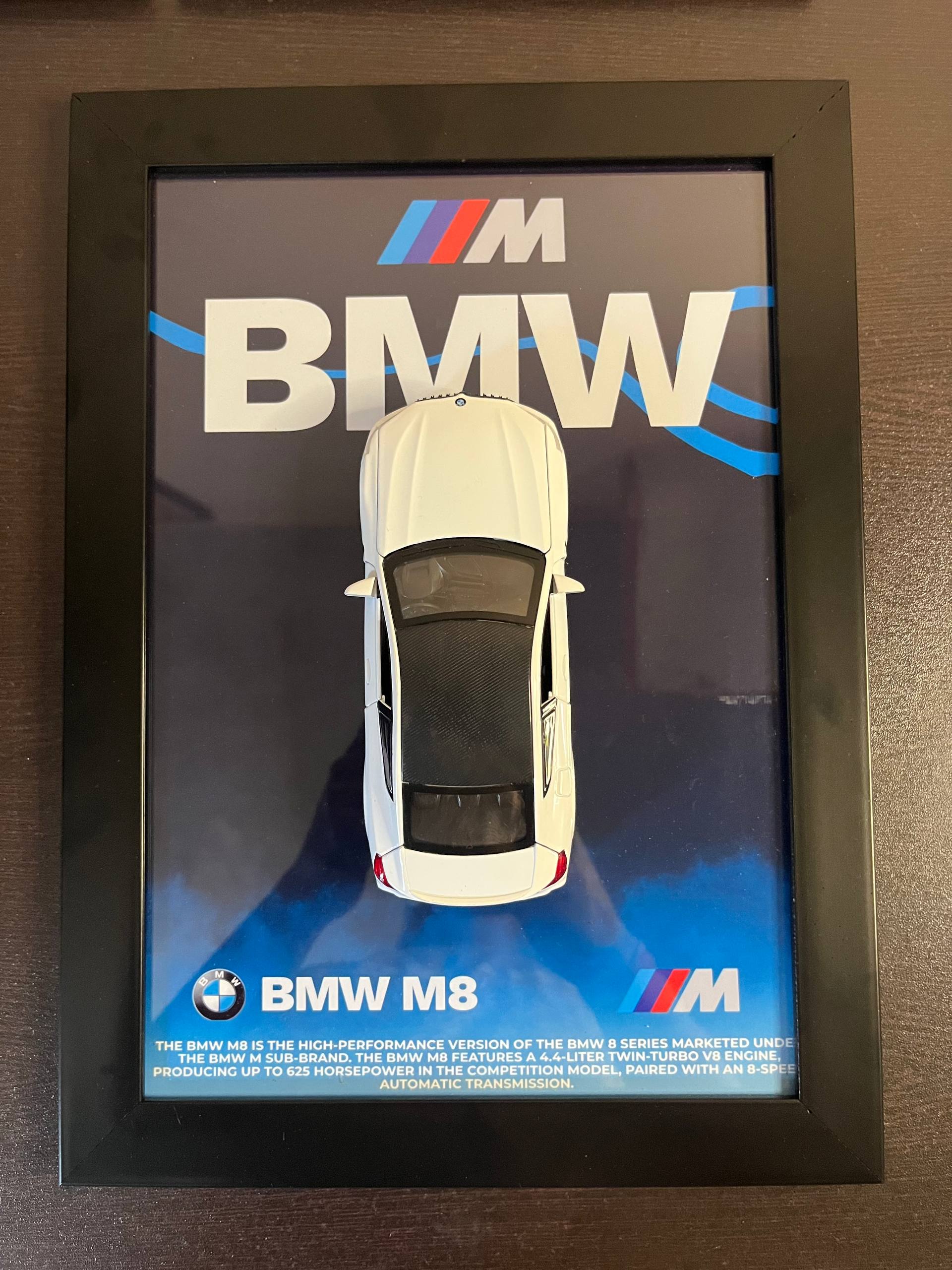 BMW M8 1:32 3D Prime Series Car Frame