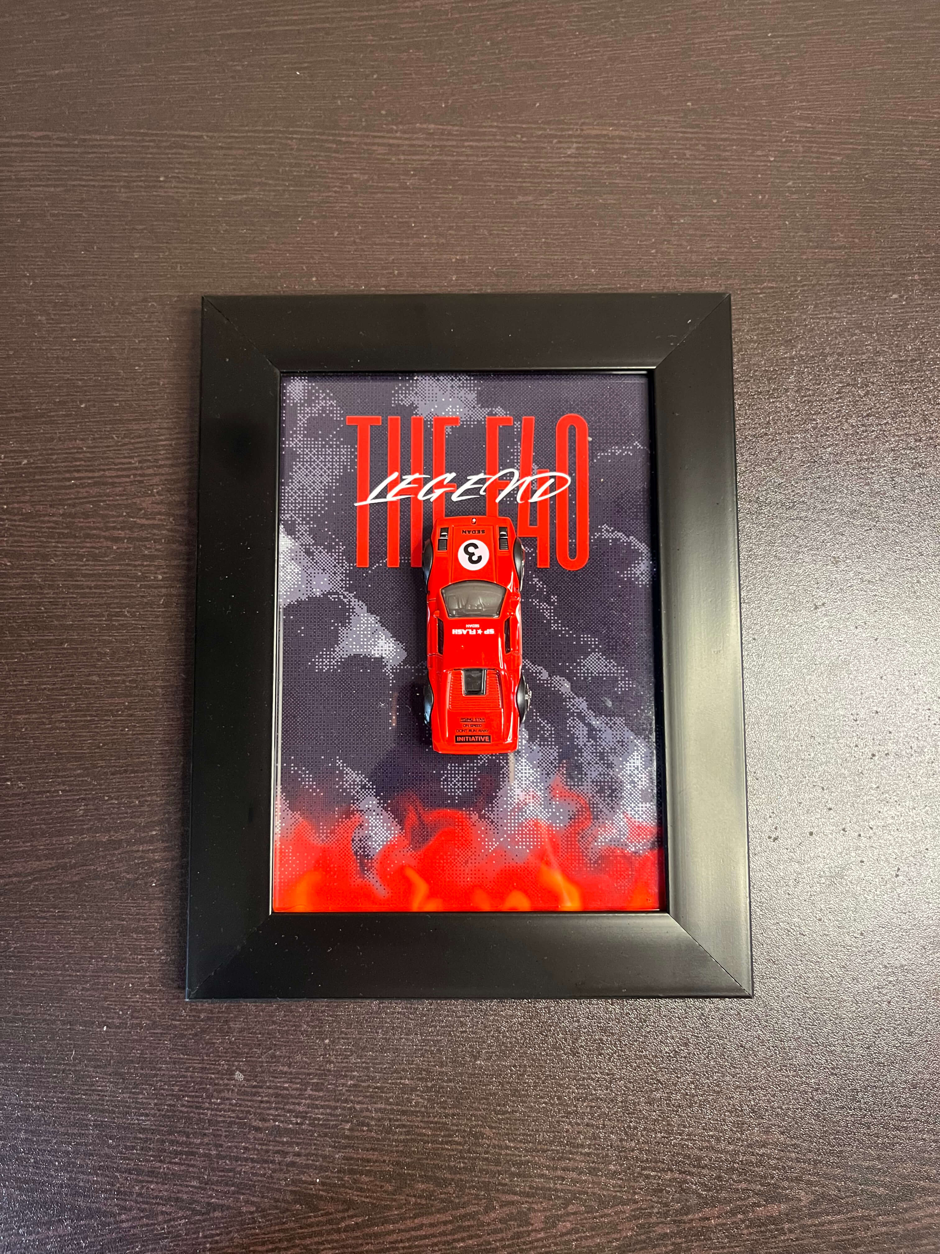 Ferrari F40 1:64 3D Track Series Car Frame