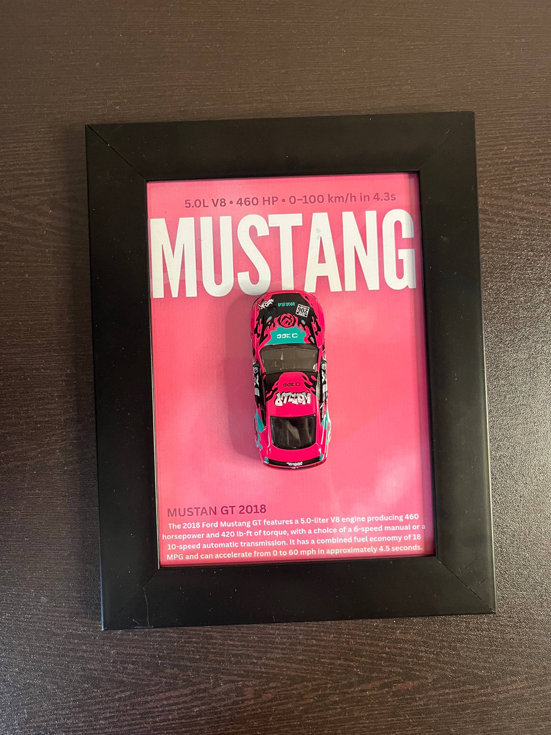 Mustang GT 2018 1:64 3D CCA Series Car Frame